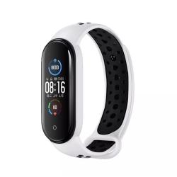 Браслет Nike  для смарт часов Mi Band 5 White_Black