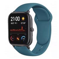 Браслет для смарт часов Xiaomi Amazfit BIP с кнопкой (ширина 20 mm) #08 Official Green 