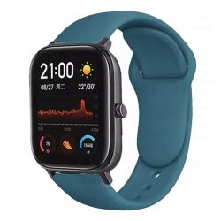 Браслет для смарт часов Xiaomi Amazfit BIP с кнопкой (ширина 20 mm) #08 Official Green 