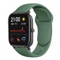 Браслет для смарт часов Xiaomi Amazfit BIP с кнопкой (ширина 20 mm) #31 Army Green