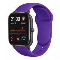 Браслет для смарт часов Xiaomi Amazfit BIP с кнопкой (ширина 20 mm) #06 Purple