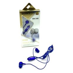 Наушники SONY SN-346 + mic Blue
