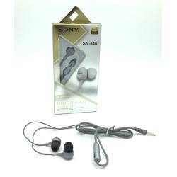 Наушники SONY SN-346 + mic Gray