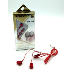 Наушники SONY SN-346 + mic Red