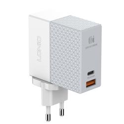 Сетевое ЗУ LDNIO A2620C + cable Type C - Type C 65W PD USB C+A