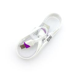Дата кабель FLAT ROLL micro USB White/Violet (тех. упаковка)