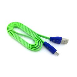 Дата кабель LED SMILE micro USB Green (тех. упаковка)