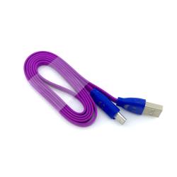 Дата кабель LED SMILE micro USB Violet (тех. упаковка)