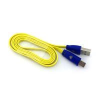 Дата кабель LED SMILE micro USB Yellow (тех. упаковка)