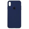 Чехол iPhone X/XS Silicon Case Copy #63 Deep Navy