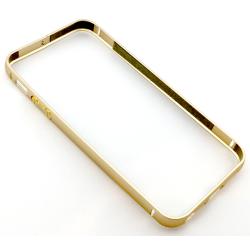 Чехол Бампер Metall iPhone 5/5S Gold