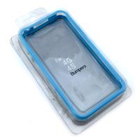 Чехол Бампер Plastic iPhone 4/4S Blue
