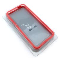Чехол Бампер Plastic iPhone 5/5S Red