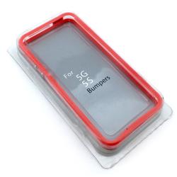 Чехол Бампер Plastic iPhone 5/5S Red