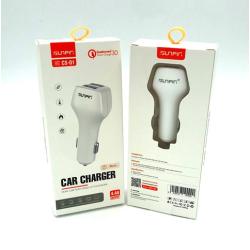 Автомобильное ЗУ SUNPIN CS-01 (3.6-12V/4.4A/2USB) White