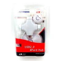 USB HUB 4 ports Human White