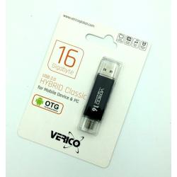 USB+OTG Flash Drive 16Gb VERICO Hybrid CLassic