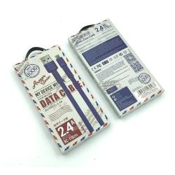 Дата кабель Remax RC-116m Armor Series Data Cable 2.4A micro USB Blue