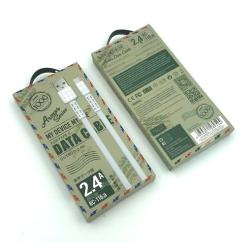 Дата кабель Remax RC-116a Armor Series Data Cable 2.4A Type C White