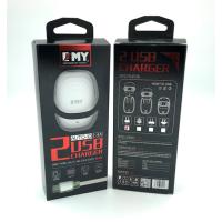 Сетевое ЗУ EMY MY-228 + cable micro USB White (5V/2.4A/2USB)
