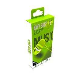 Наушники проводные с микрофоном KWY BASS KWY-32 Green
