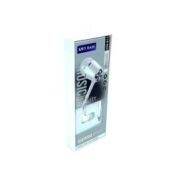 Наушники проводные с микрофоном KWY BASS SNK-K11 White