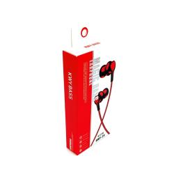 Наушники проводные с микрофоном KWY BASS KWY-25 Red