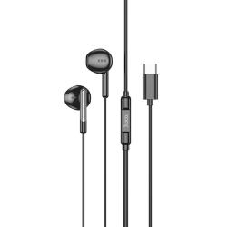 Наушники с микрофоном HOCO M123 Type C 1.2m Black