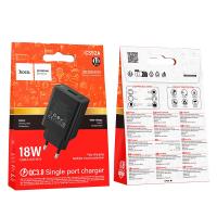 Сетевое ЗУ HOCO CS92A 18W 3A 1 USB Black