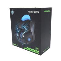 Наушники компьютерные с микрофоном H-1 Black_Blue