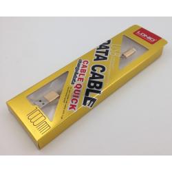 Дата кабель LDNIO LS-08 iPhone 5 Gold