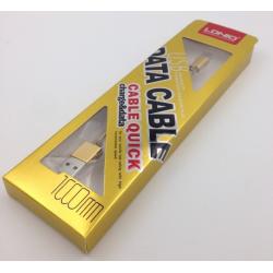 Дата кабель LDNIO LS-08 micro USB Gold