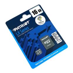 Карта памяти 16Gb Patriot LX Class 10 UHS-I Micro SD + adapter