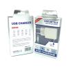 Сетевое ЗУ DN21 Rhombus (5V/2.1A/2USB) с кабелем micro usb White 