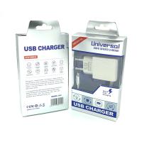 Сетевое ЗУ DN21 Rhombus (5V/2.1A/2USB) с кабелем micro usb White 