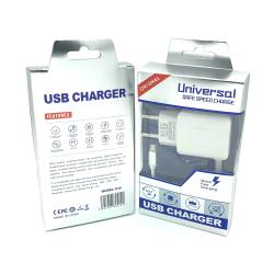 Сетевое ЗУ DN23 Sword (5V/2.1A/2USB) с кабелем micro usb White 