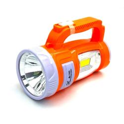 Ручной светодиодный фонарь на аккумуляторе с ручкой Junai JA-1968S 1W+5W COB+18 SMD Orange