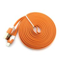 Дата кабель FLAT iPhone 5 2m Orange (тех. упаковка)