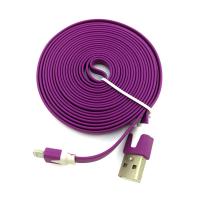 Дата кабель FLAT iPhone 5 2m Violet (тех. упаковка)