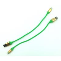 Дата кабель I-001 круглый Lightning 0.3m Green (тех. упаковка)