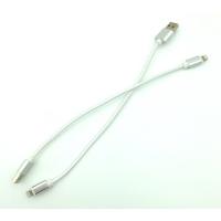 Дата кабель I-002 плетенный круглый Lighnting 0.3m White (тех. упаковка)