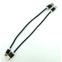 Дата кабель TC-004 плетенный круглый Type C 0.3m Black (тех. упаковка)