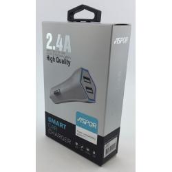 Автомобильное ЗУ ASPOR A901C (5V/2.4A/2USB) 