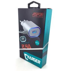 Сетевое ЗУ ASPOR A802 plus iPhone 5 (5V/2.4A/1USB)