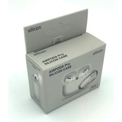 Чехол Silicone Case AirPods PRO с карабином #09 White