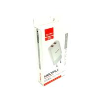 Сетевое ЗУ Sunpin SP-23 (5V/2.4A/2USB) + кабель TYPE C White 