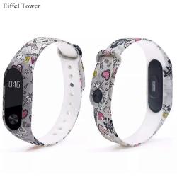 Браслет для смарт часов Mi Band 3 / 4 Eiffel tower