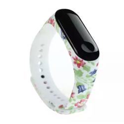 Браслет для смарт часов Mi Band 3 / 4 Flower