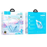 Наушники Bluetooth HOCO W42 Cat Ear Blue
