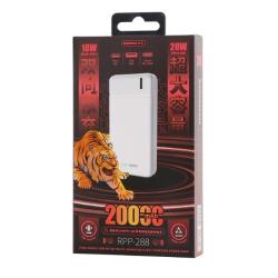 Power Bank REMAX RPP-288 Pure Series (20000mAh/USB+TYPE C /20W) + Qualcomm 3.0 Blue